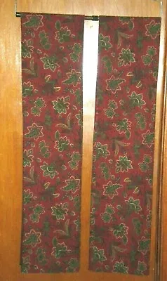 Better Homes & Garden 2 Curtains Blooms & Stripes Botanical Paisley 5 Sets Avail • $34.65