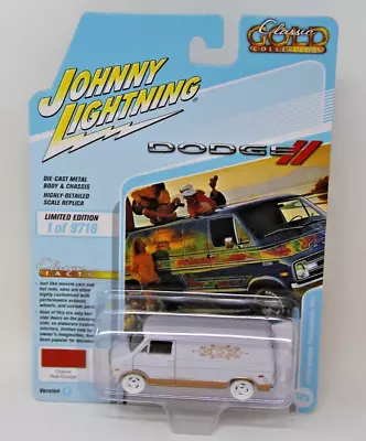 JOHNNY LIGHTNING 1976 Dodge Tradesman Van Chase Hunt Rare White Tires Classic • $45