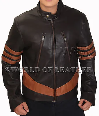 £84.99 • Buy X-Men Wolverine Logans XO Distressed Leather Jacket Biker Style