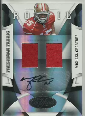 2009 Certified #227 Michael Crabtree Rookie Dual Patch Auto /249 $RARE$ 49ers • $19.99