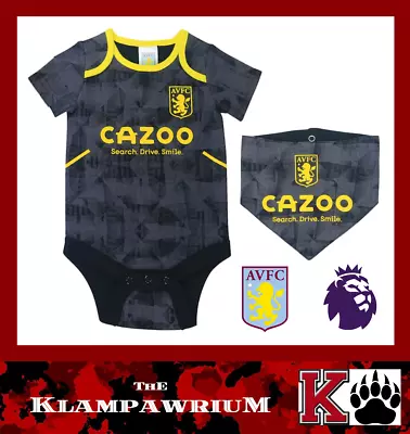 £8.99 • Buy ⚽️ASTON VILLA FC⚽️Official⚽️Babys Third Kit VEST & BIB Set⚽️0-3 Months⚽️New⚽️
