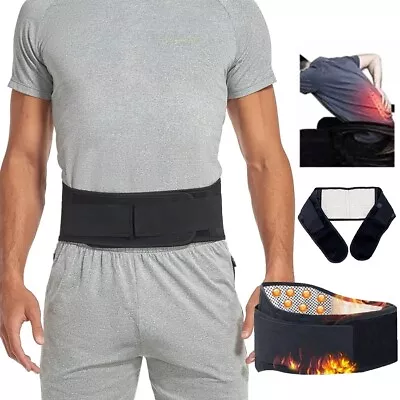 Magnetic Self Heating Lumbar Support Belt Spine Brace For Lower Back Pain Relief • $13.79