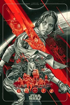 🌌 Mondo STAR WARS ROGUE ONE - Martin Ansin VARIANT Poster (Print 435/1775) 🌌 • £275