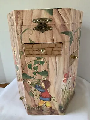 Hexagon Musical Fairy Jewelry Box Flip Top With 6 Drawers • $12