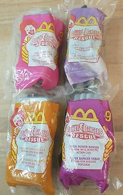 2000 McDonalds Power Rangers Rescue #3479 Lot Of 4 Happy Meal Toys • $13