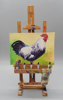 Ella Reulbach Artist Easel W Supplies Painting Artisan Dollhouse Miniature 1:1 • $139.99