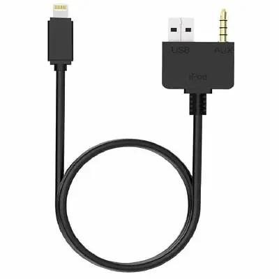 USB Cable 3.5mm Jack Music Charging Adapte For IPhone IPad IPod Kia Hyundai AUX • $12.99
