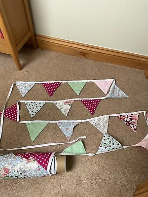 46 Metres Double Sided Cotton Bunting • £90