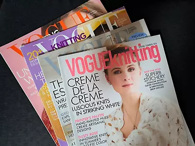 Vogue Knitting 4 Magazines Spring-Summer 2016 2017 2019 2020 • $16