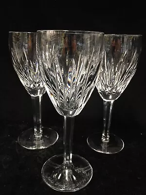 (3)  Carina By Waterford 7.125 Inch CLARET WINE Glasses - One Monogrammed • $125