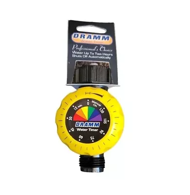 Dramm 15043 Color Storm Yellow Plastic 1 Zone Mechanical Water Timer New NIP • $23.99