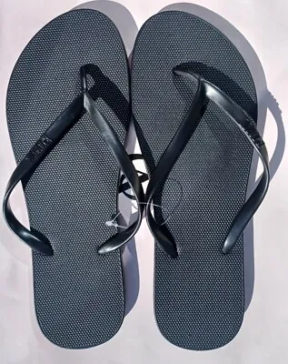 Victoria Secret Pink Flip Flops BRAND NEW SIZE Large 9/10 Black • $29.50