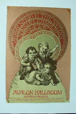 $19.99 • Buy Original  1960's  Sons Of Champlin Concert Poster -Family Dog-1st Printing