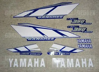 2001 Yamaha Banshee Blue/White/Silver Decals Stickers Quad Graphics 10pc ATV 01' • $42.99