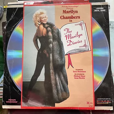 Private Screenings Marilyn Chambers The Marilyn Diaries Laserdisc Tara Buckman • $24.94