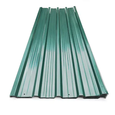 12/24 Roof Sheets Corrugated Garage Carport Shed Galvanized Metal Roofing Panels • £72.95