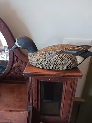 Michael Van Houzen Teal Drake Decoy. Circa 1973 Michigan Carver • $555