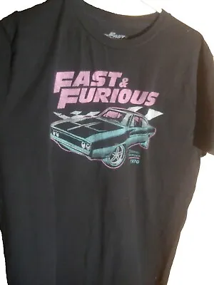 Fast & Furious Dodge Charger Movie T-Shirt L Dominic Paul Walker Vin Diesel Car • $22.35