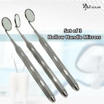 German X3 Dental Mouth Mirror #5 Unique Hollow Handle Dental Instruments Dentist • $14.99