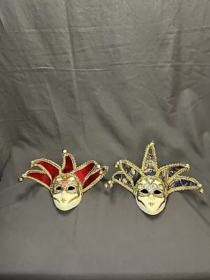 Jester Joker Carnival Masquerade  5 Inch Female (2) Masks • $18