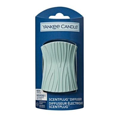 £10.09 • Buy Yankee Candle Scent Plug Diffuser Base Unit -  Signature Wave Pattern (Duck Egg)