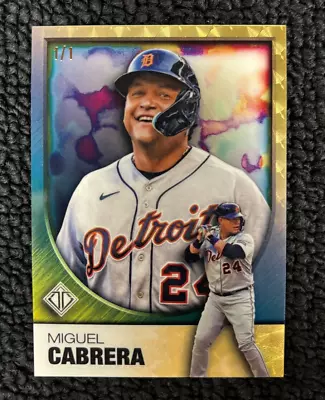 2023 Topps Baseball Transcendent Miguel Cabrera Icons Chrome SuperFractor 1/1 • $56