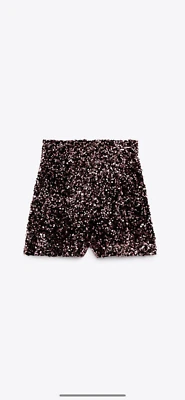 $24.41 • Buy Zara Sequin Shorts BNWT Large 