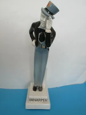 Vintage I. W. Harper Whiskey Decanter Man In Top Hat • $74.95