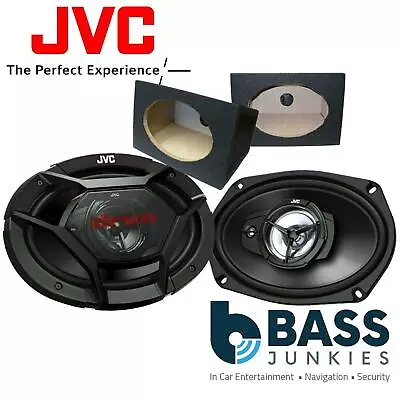 JVC 3 Way 1000 Watts A Pair 6x9 Car Van Speakers MDF Boxes & Speaker Wire • £79.90