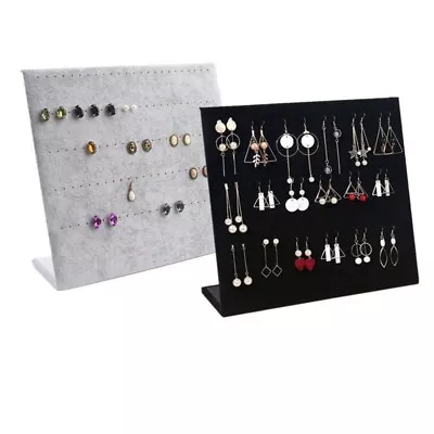 Velvet Earring Stand Holder Ear Stud Jewellery Display Organizer 60&30 Pairs UK • £10.99