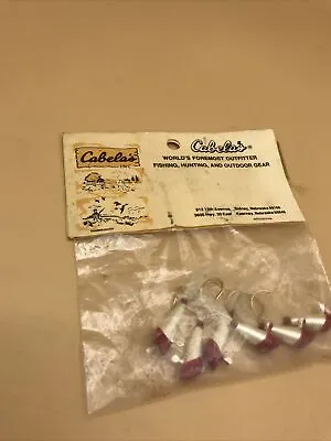 Vintage Cabelas Fishing Tackle - Bag Of 6 Red And White Shad - Free Shipping • $14.95
