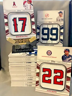 2022 Topps Series 1 Jersey Number Medallion Cards (YOU PICK) • $3.99