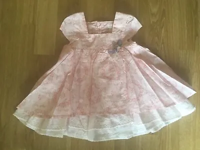 Girls Mamas And Papas Dress Age 3-6 Months • £6.50