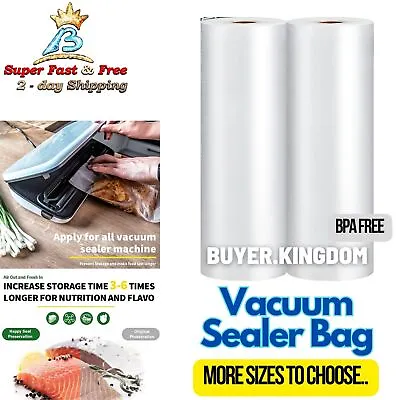 $28.77 • Buy Microwaveable Vacuum Sealer Bags Boil Safe Vac Bag For Vacuum Sealing  Machine