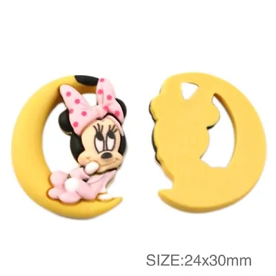 5 X 30mm MINNIE MOUSE FLAT BACK RESIN HEADBANDS HAIR BOWS CARD MAKING SALE LOOK • £1.49