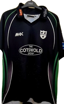 £4.99 • Buy Worcestershire County Cricket Black Shirt Jersey ODI T20 L