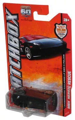 Matchbox MBX Heroic Rescue (2012) Black Lamborghini Gallardo LP 560-4 Police Car • $12.98