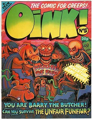 Oink Comic #5 28th June 1986 Includes P-Team Poster 'Comic For Creeps CombinedP& • £3.25