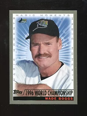 2000 Topps Magic Moments Wade Boggs #239 Tampa Bay Rays HOF • $1.99