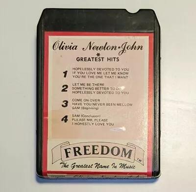 8 Track Tape Olivia Newton-John* Greatest Hits *Simulated By The Odyssey Group • $5