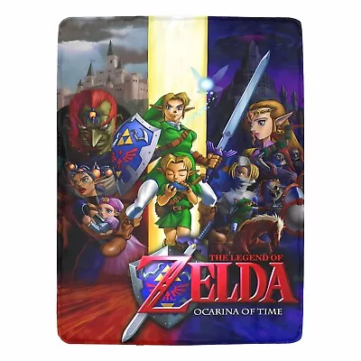 Style Retro The Legend Of Zelda: Ocarina Of Time Ultra-Soft Micro Fleece Blanket • $39.99