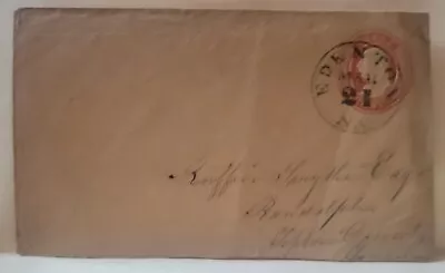 EDENTON NORTH CAROLINA C 1850s Entire COVER To RANDOLPH TENNESSEE DPO • $7.95