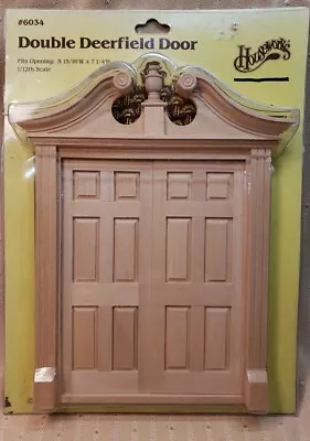 Miniature Dollhouse Or Room Box Double Deerfield Door #6034 • $8.50