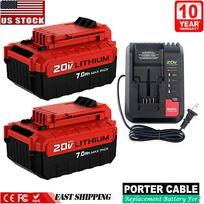 New 7.0Ah 20 Volt Lithium-Ion Battery For PORTER CABLE 20V Max PCC680L PCC685L • $12.98