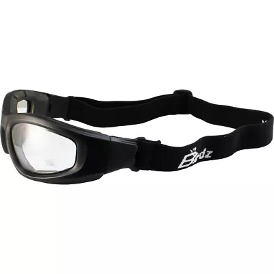 Birdz Eyewear Soar Safety Motorcycle Goggles Black Padded Frame Clear Lenses • $13.99