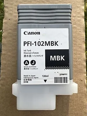 Original Canon PFI-102MBK Matte Black Ink Cartridge (0894B001AA) • £40