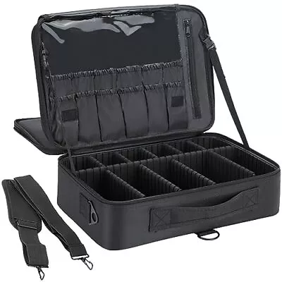 Travel Makeup Train Case Professional Makeup Artist Bag 3 Layer Large Capacit... • $42.33