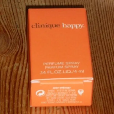 £10.99 • Buy NEW Clinique Happy Perfume Spray Boxed 4ml