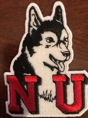 NU Northern Illinois University Huskies Embroidered Iron On Patch 3 X 2  • $6.99