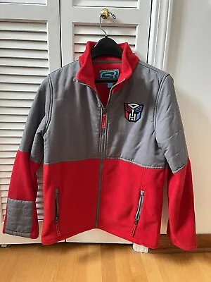 Boys Fleece Softshell Jacket Size XL (18/20) With Transformers Patch • $14.99